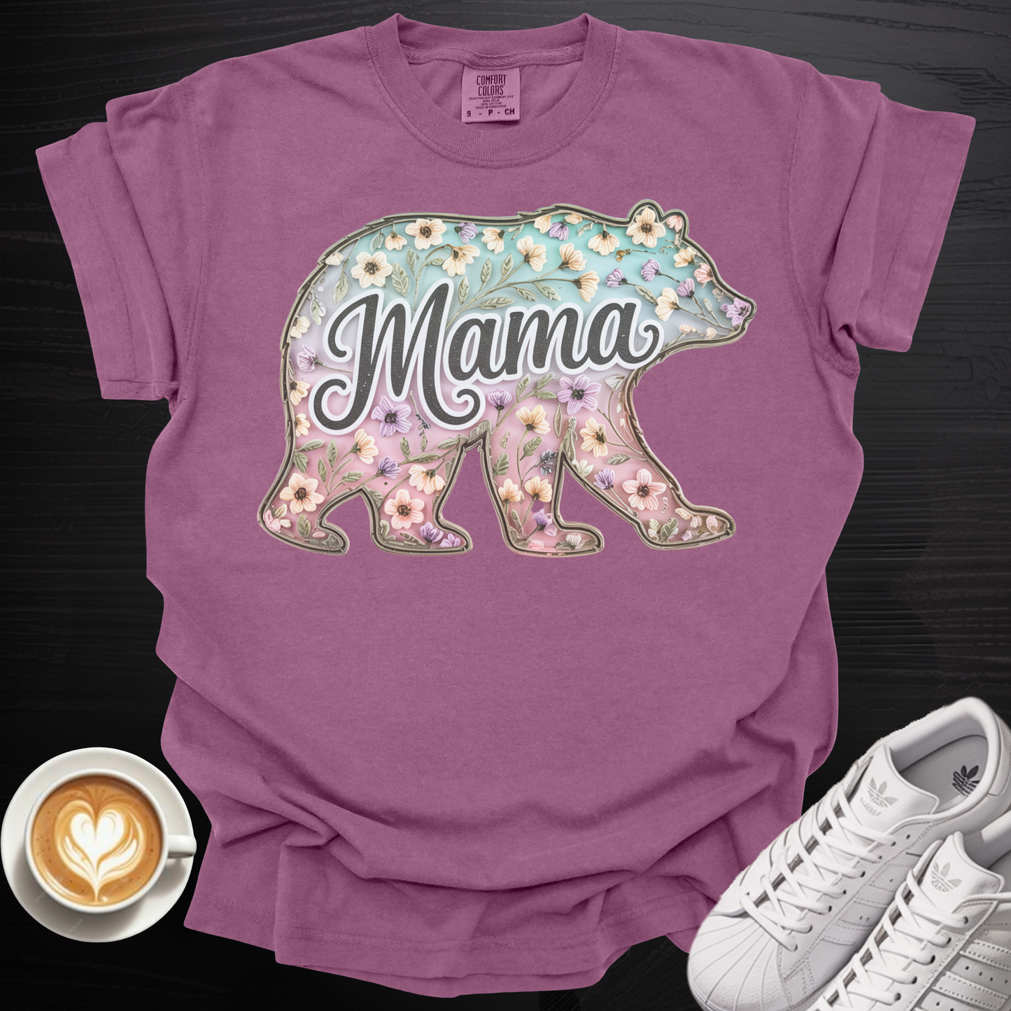 'Mama Bear Silhouette' - Tee