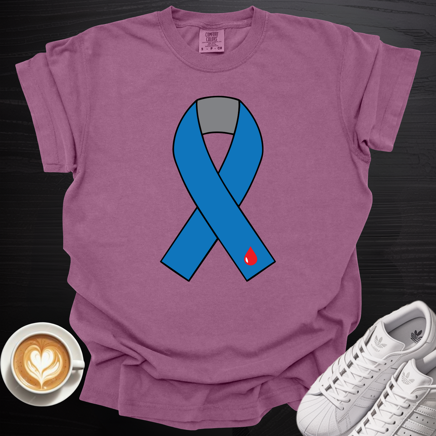 Blue Ribbon T1D Awareness - Tee