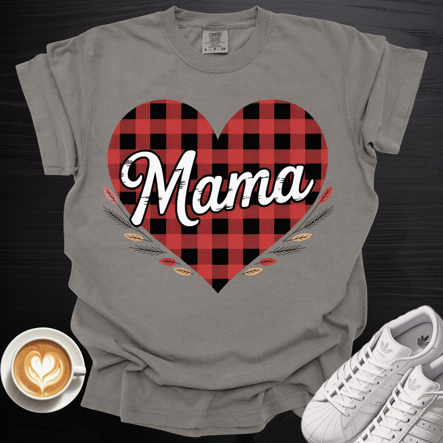 'Buffalo Check MAMA' - Tee