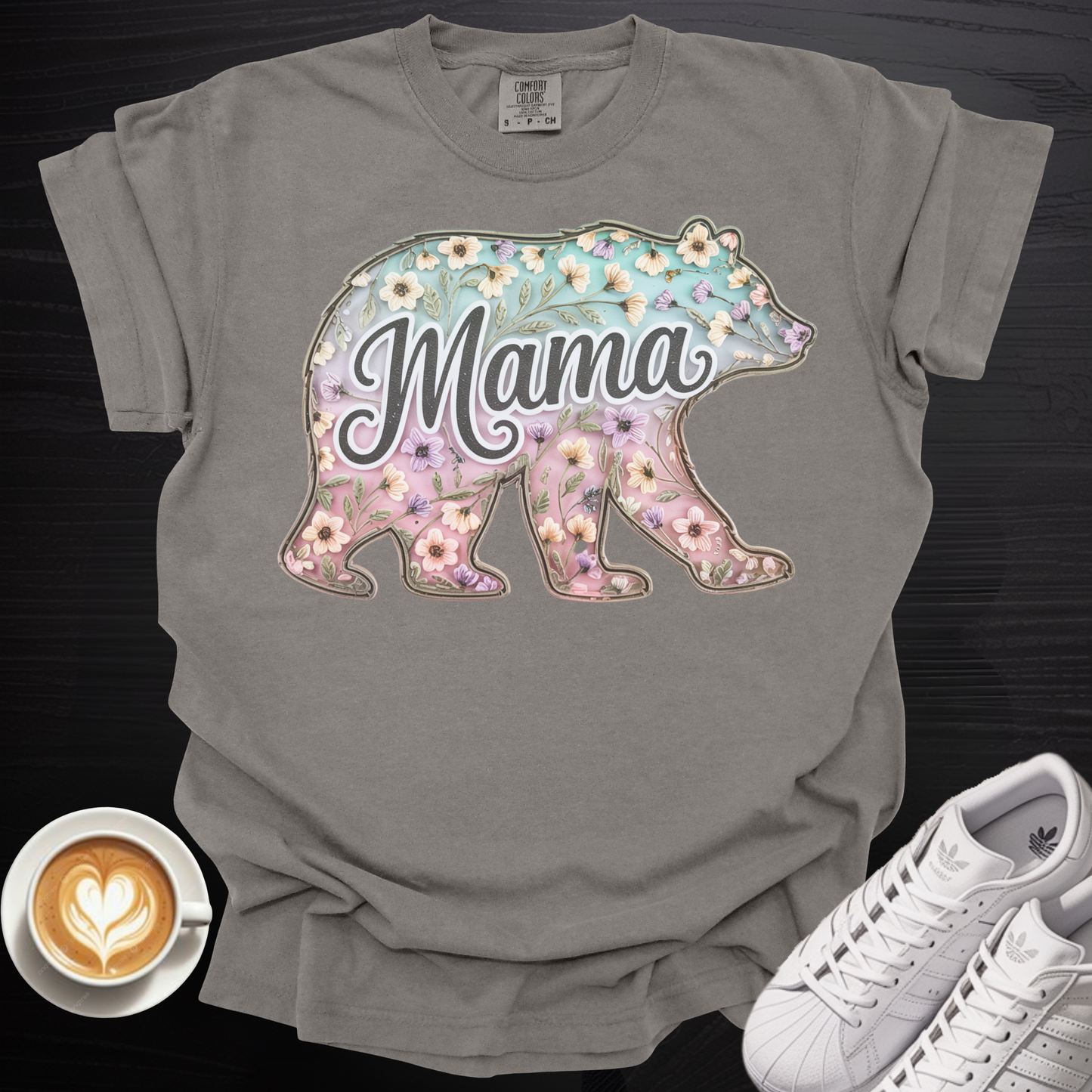 'Mama Bear Silhouette' - Tee
