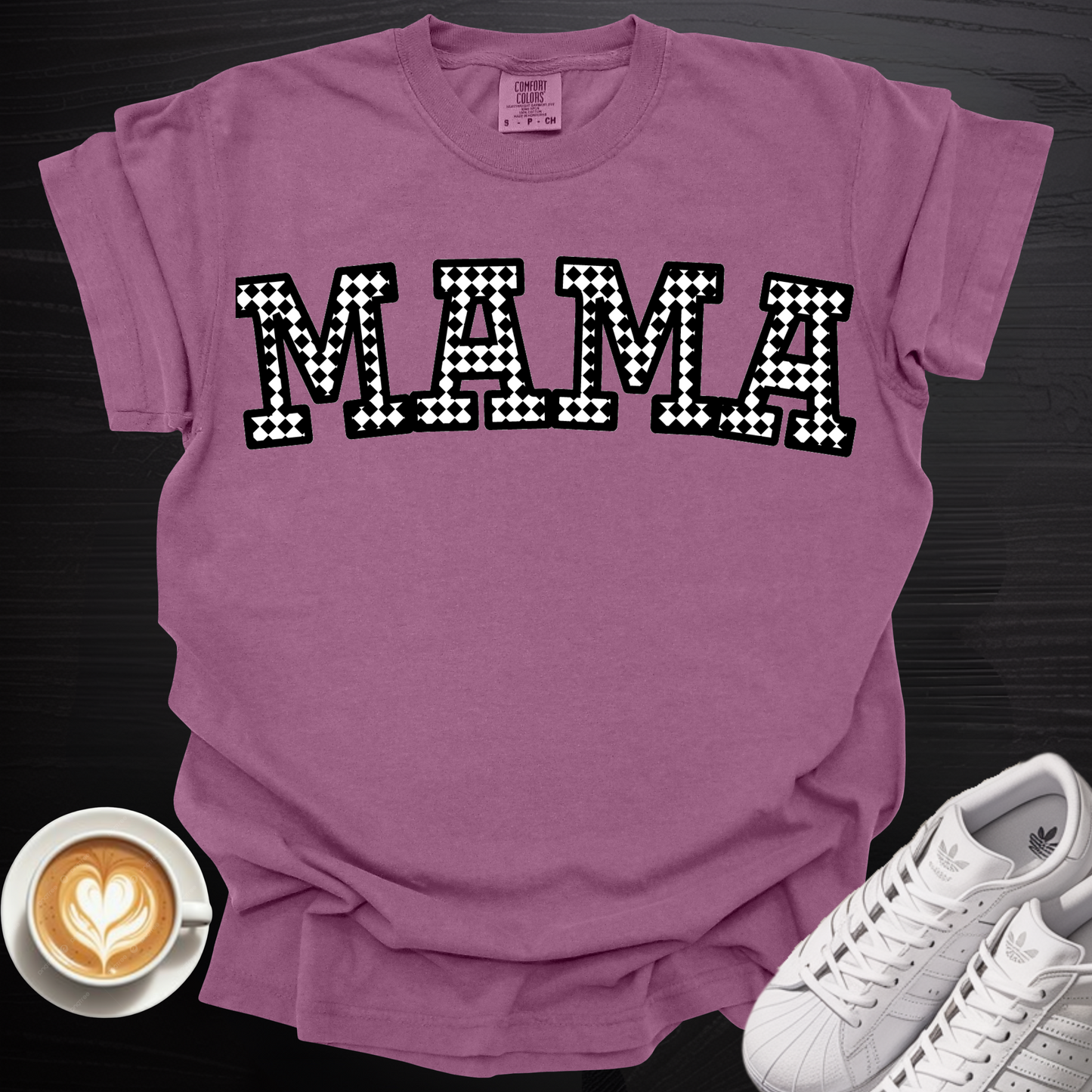 'Checkered MAMA' - Tee