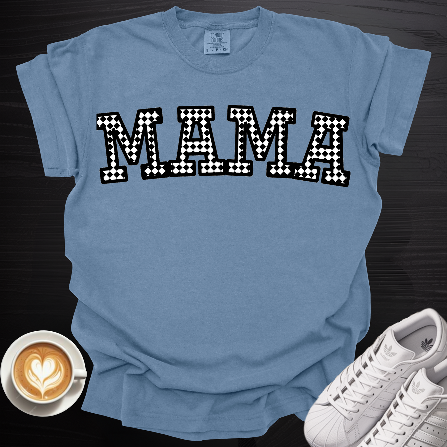 'Checkered MAMA' - Tee