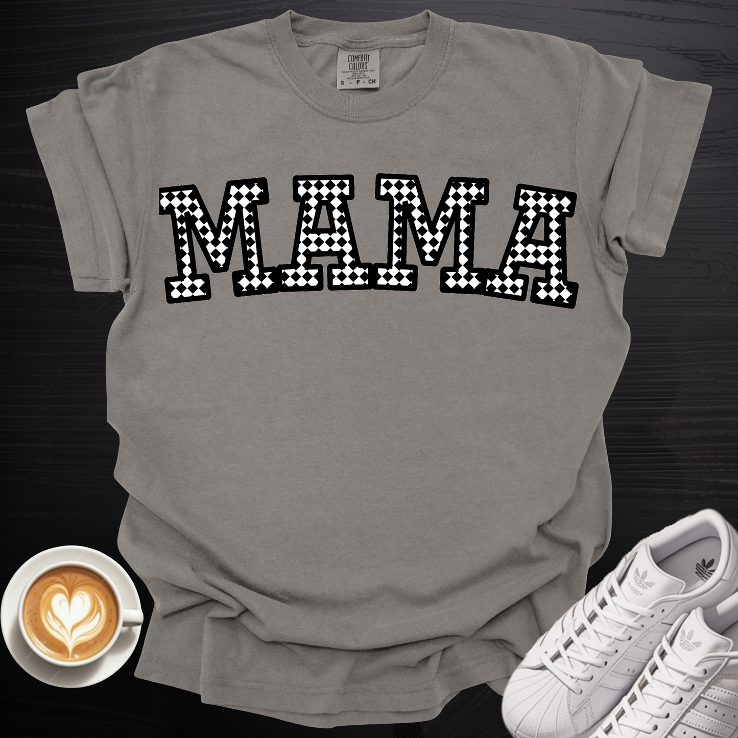 'Checkered MAMA' - Tee
