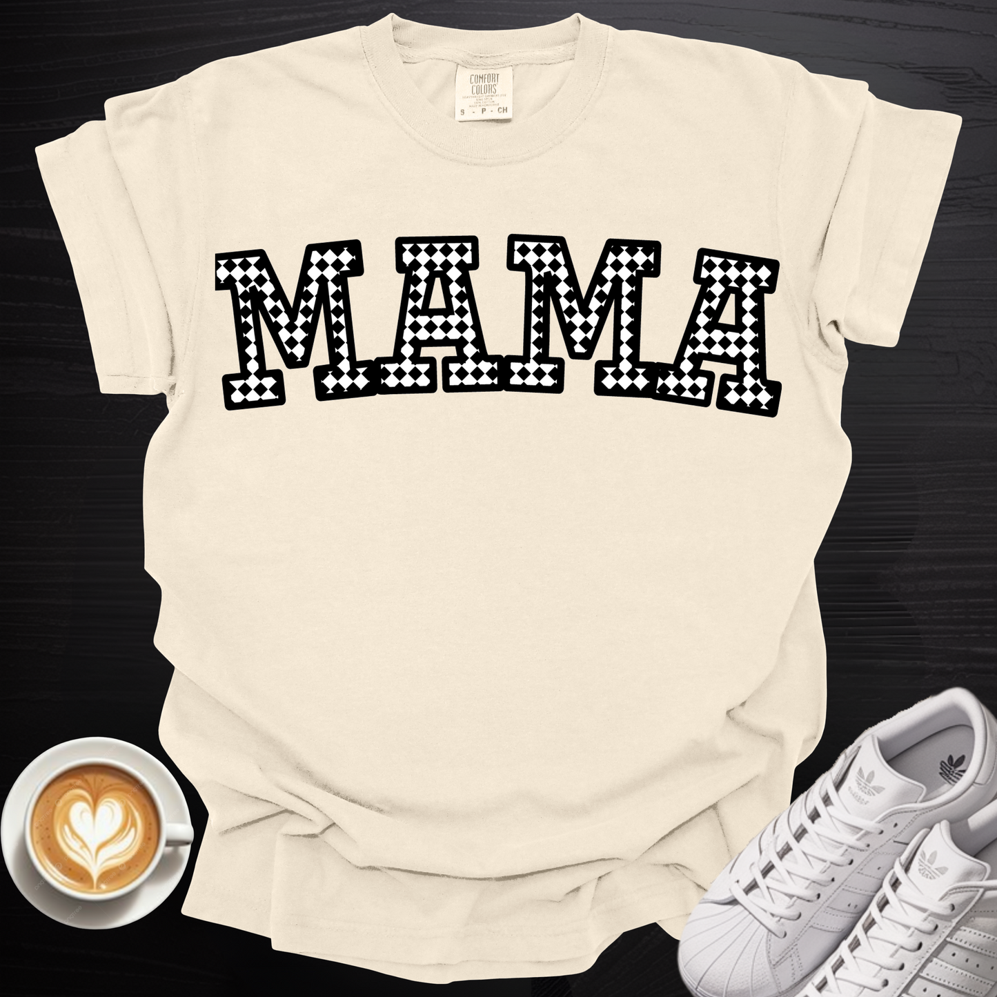 'Checkered MAMA' - Tee