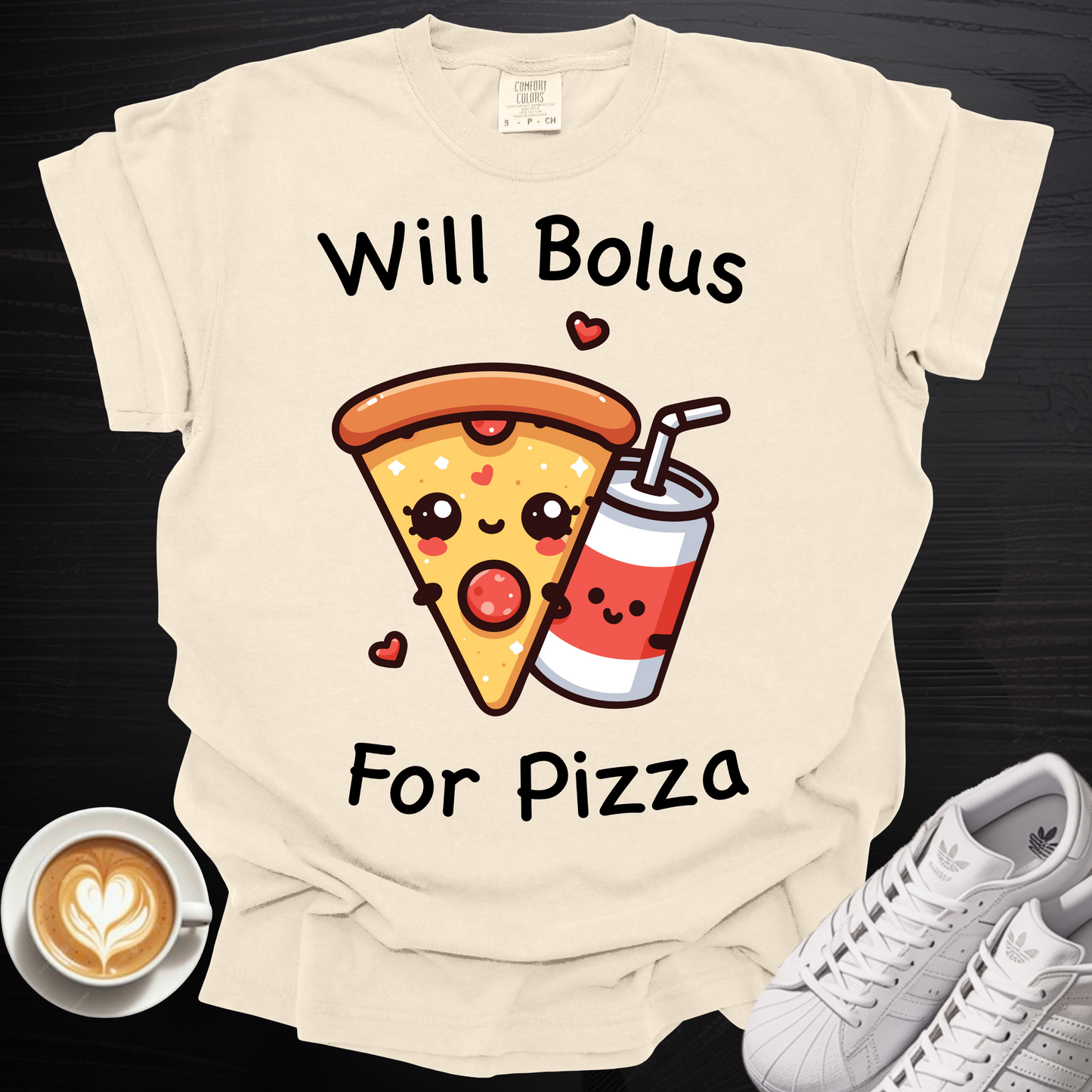 'Will Bolus for Pizza' - Tee