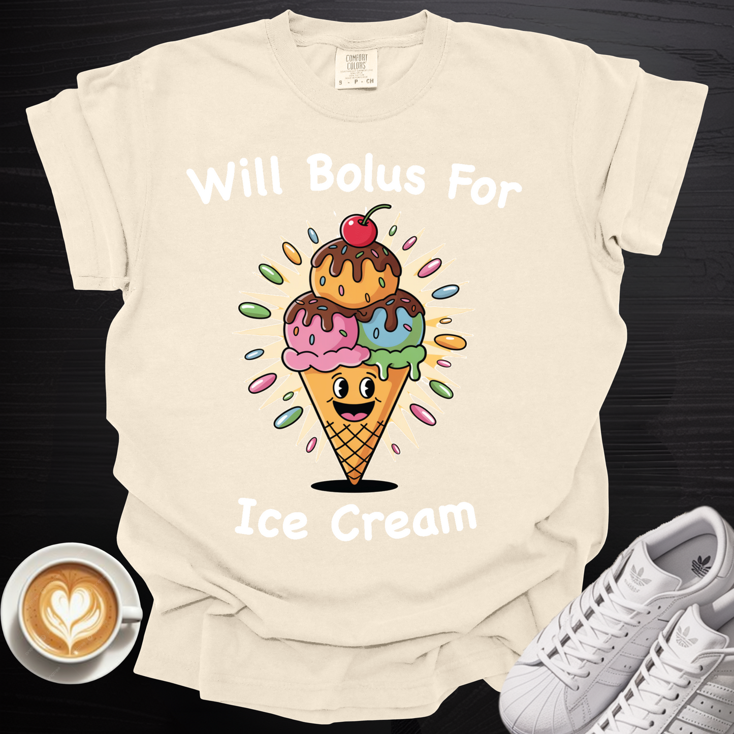 'Will Bolus for Ice Cream' - Tee