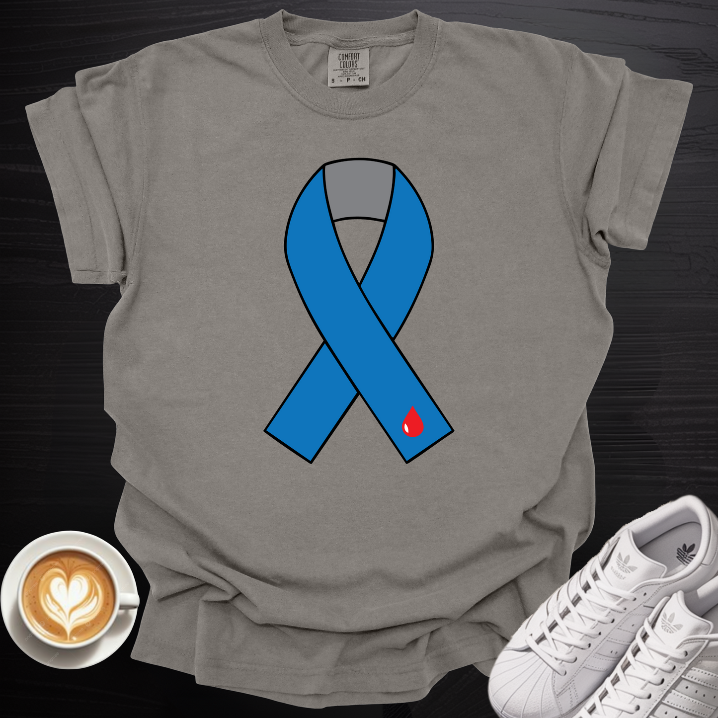 Blue Ribbon T1D Awareness - Tee
