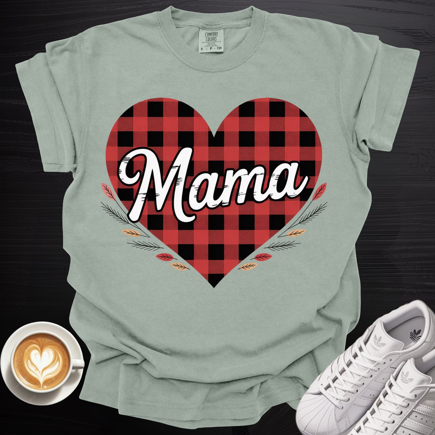'Buffalo Check MAMA' - Tee